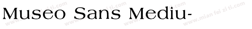 Museo Sans Mediu字体转换